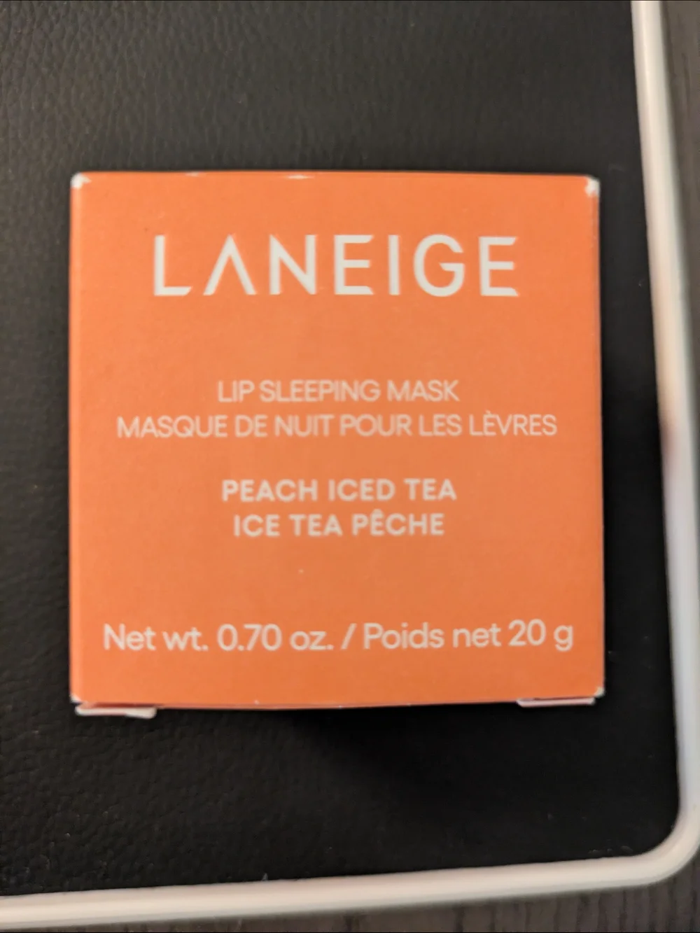 LANEIGE Peach Iced Tea Lip Sleeping Mask - Peach Orange Packaging